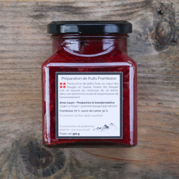 Délice de framboise - Graine des Bauges